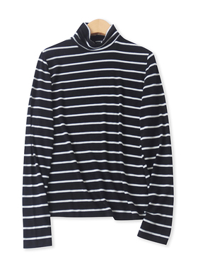 高领打底衫春季新款外贸女装韩版百搭修身高弹力长袖套头T恤17753