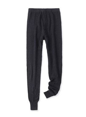 男士毛线裤冬季新款外贸百搭松紧腰弹力修身针织加厚保暖裤11822