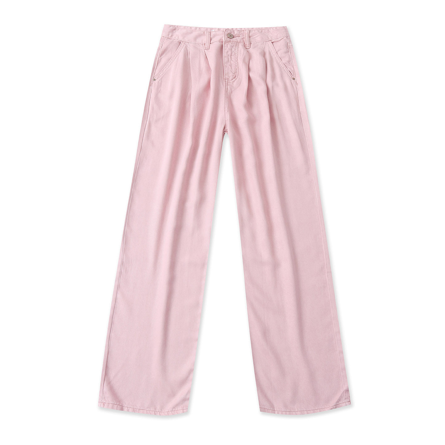 莱赛尔棉直筒裤春新款外贸女装百搭休闲高腰多口袋软牛仔裤19417,女装/女士精品,休闲裤,淘宝优惠券,粉丝福利购,淘宝优惠卷