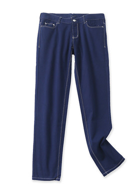 休闲裤秋新款外贸女装时尚百搭减龄刺绣修身显瘦多口袋长裤12013