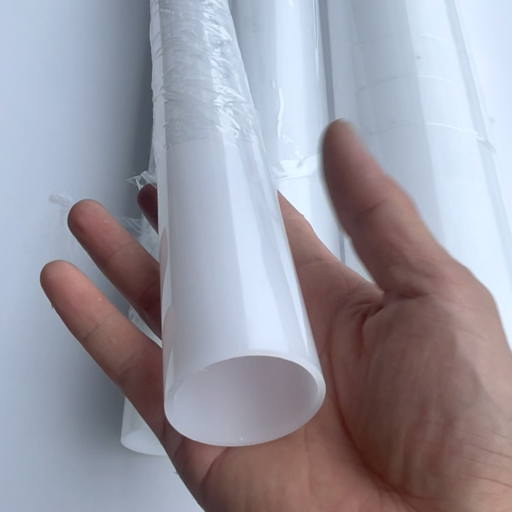 光扩散外径40mm/厚2mm/内径36mm透明硬管奶白空心管灯白灯罩结实
