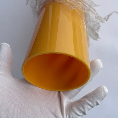 黄色外直径80mm/厚3mm/内径74mmPC聚碳酸酯硬管彩色空心塑料硬管