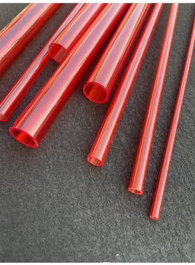 红透PC聚碳酸酯硬管塑料彩色管强度高耐高温6/10/15/25/30/50