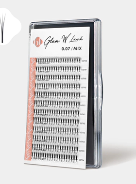 BLlashes睫毛已开花成型朵毛GLAM3D/5D新手快速浓密嫁接240朵0.07