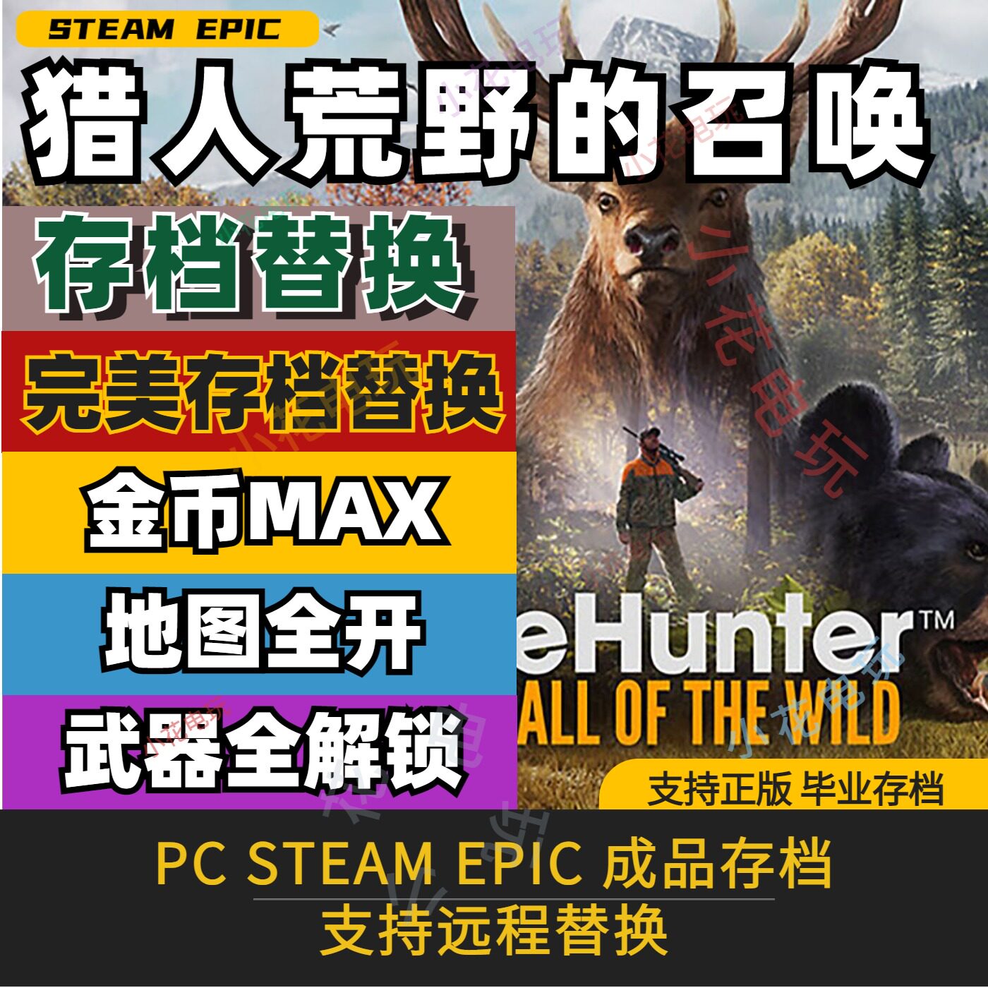 PC猎人荒野的召唤完美全收集存档图片