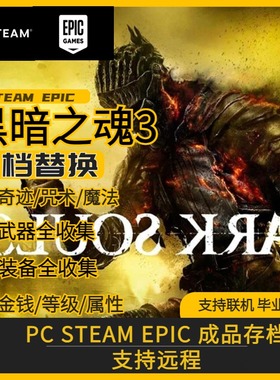 PC STEAM EPIC 黑暗之魂3存档修改替换 满角色等级 武器装备 材料