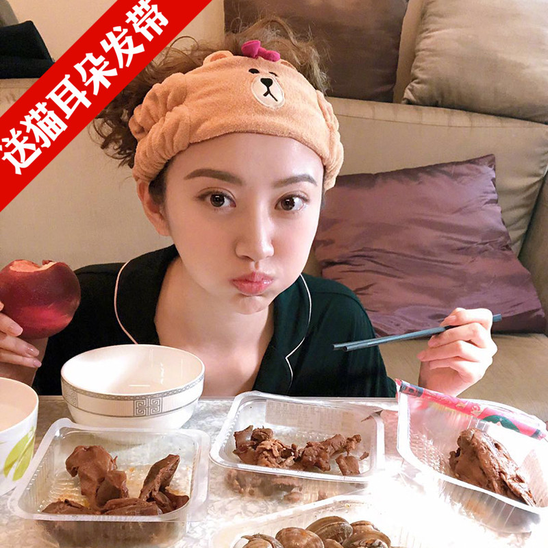 青春旅社景甜同款网红卡通束发带