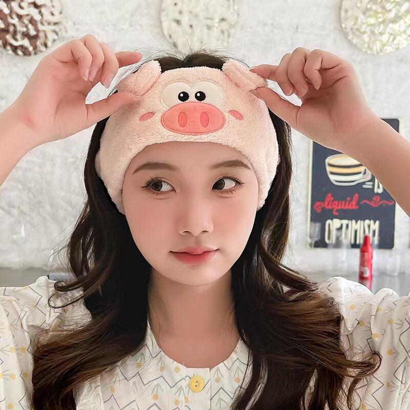 产妇束发带女洗脸月子发带夏季可爱卡通无痕敷面膜洗漱发带瑜伽带