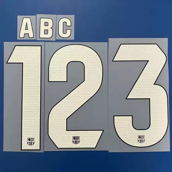Super A2324 Barcelona Home Jersey Heat Transfer Number Printing
