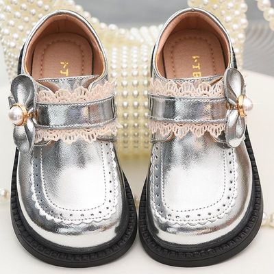 女童真皮公主鞋软底小皮鞋