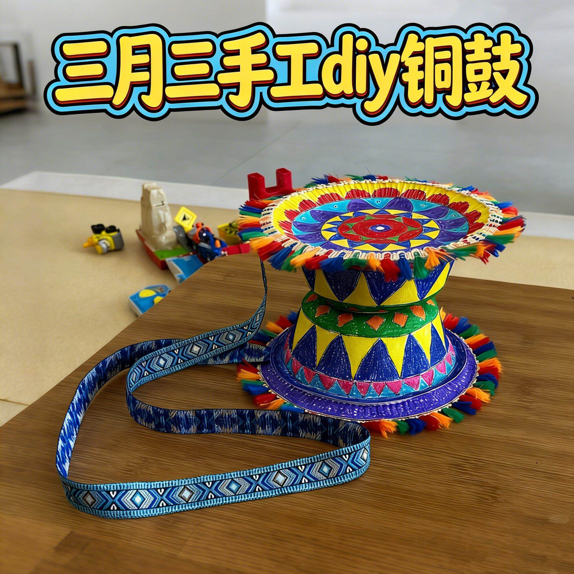 三月三铜鼓手工diy材料包图片
