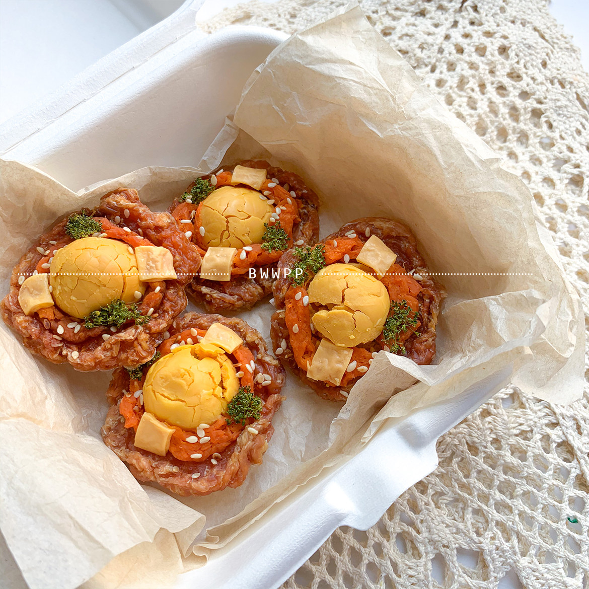 BWWPP 自制宠物鸡肉蛋黄披萨pizza下午茶高颜值零食芝士果蔬狗狗