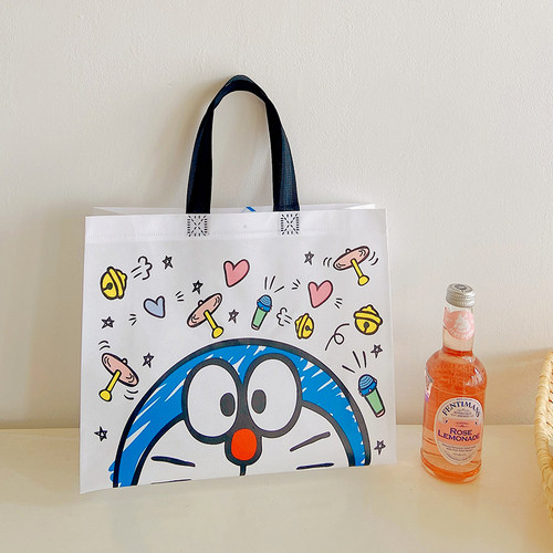 无纺布卡通哆啦A梦手提袋购物袋