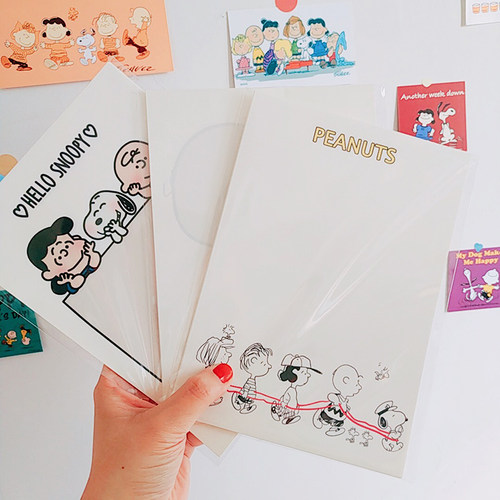 史努比卡通可爱信纸信纸diy
