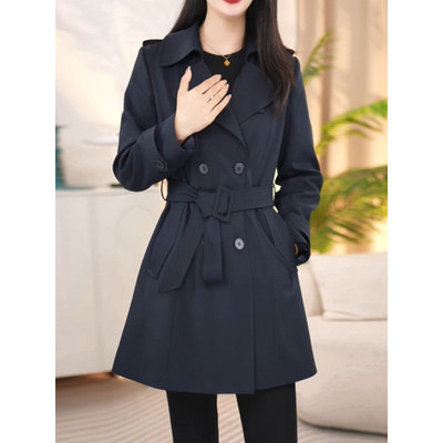 杭州意法风衣女款2025新款春秋轻奢高级感品牌中长款休闲大衣外套