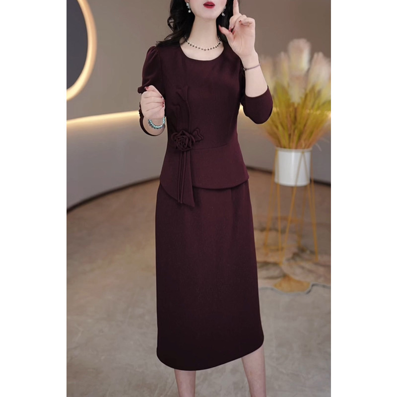 连衣裙女2025秋季新款广州十三行爆款今年流行喜婆婆婚宴春秋裙子