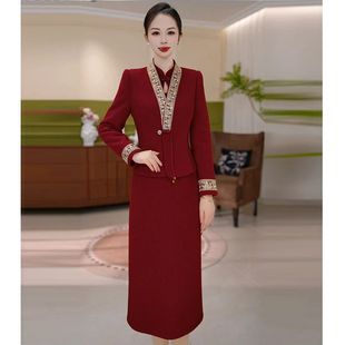 连衣裙2025新款今年流行爆款冬季修身气质优雅两件厚绒