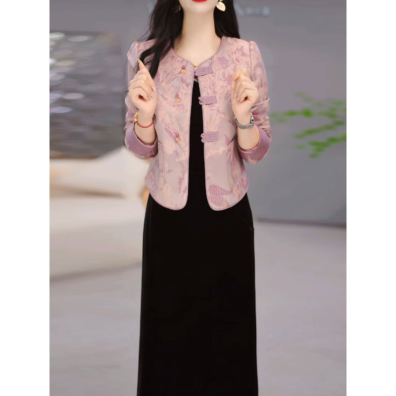 小香风套装连衣裙2025新款女春秋十三行爆款气质轻奢高级感两件套