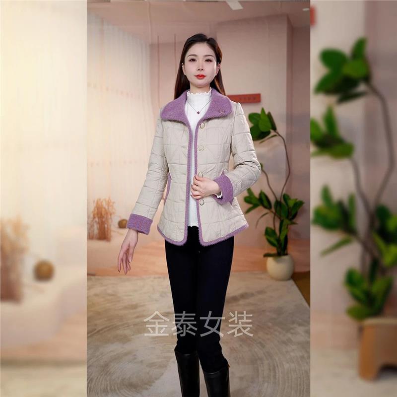 2025新款今年流行爆款高贵加棉外套修身洋气显档次女秋冬季外套