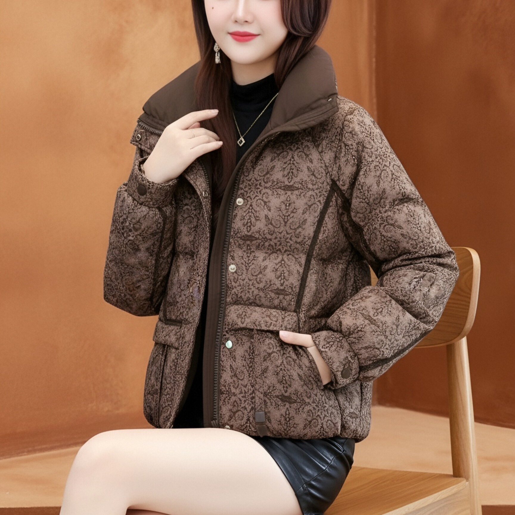 平湖羽绒服女冬季2025新款九江品牌今年流行爆款洋气小个子短外套