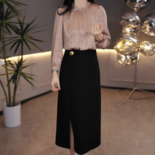 连衣裙2026新款女春秋十三行爆款高档品牌气质长袖轻奢高级感裙子