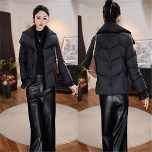 2026新款今年流行爆款冬季保暖羽绒服女白鸭绒短款外套防寒时尚