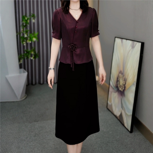 连衣裙2025新款 轻奢高级感喜婆婆婚宴妈妈礼服 女夏季 今年流行爆款