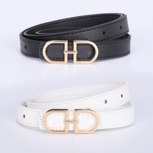 裤 皮带女士细腰带窄韩版 饰通勤西装 装 带 ins风潮简约百搭配牛仔裤