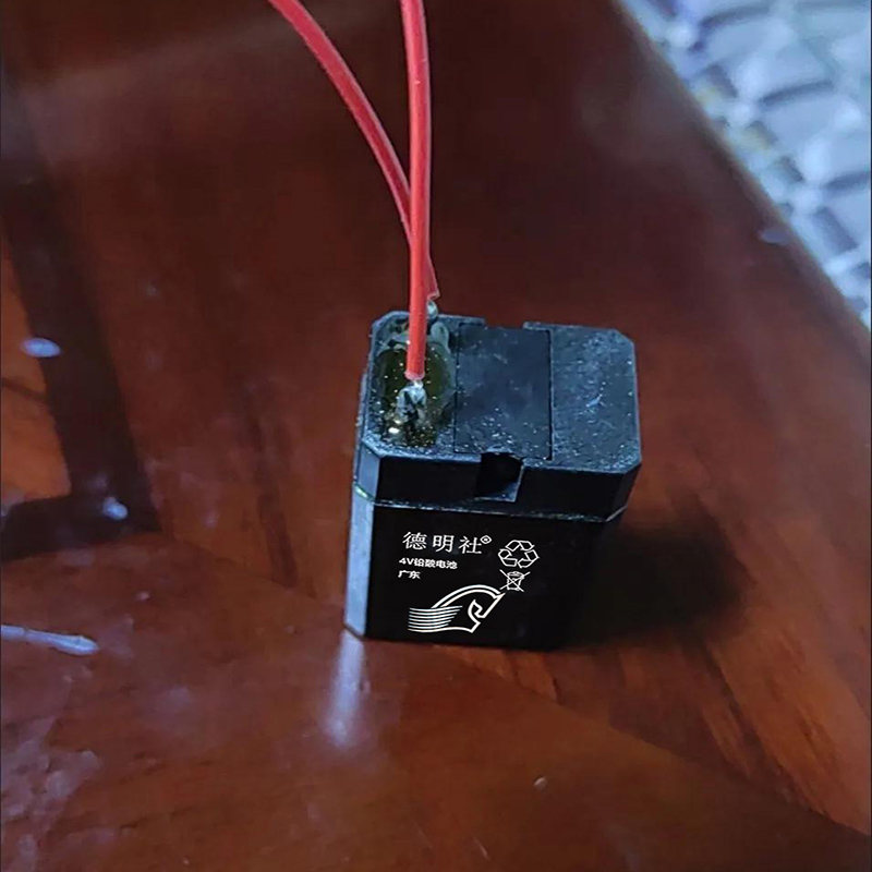 德明社4V电池适用电蚊拍照明小风扇设备配件等方块型储能4V常规款