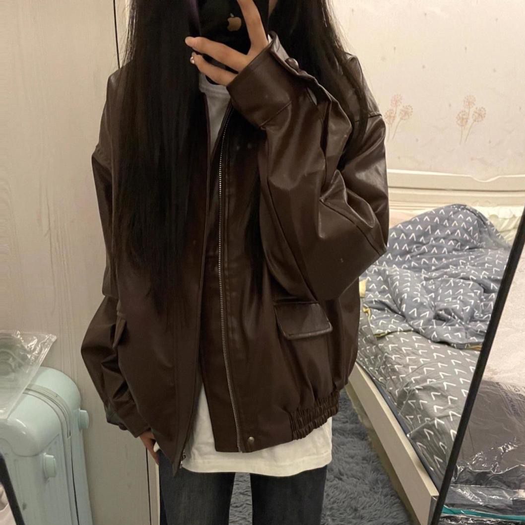 皮夹克外套女设计感机车PU皮衣