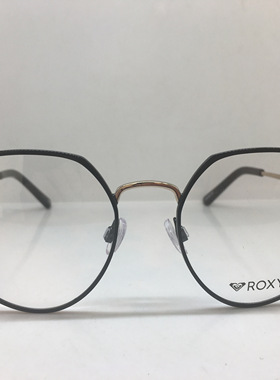 ROXY银色黑色合金桃形复古眼镜男女通用平面镜