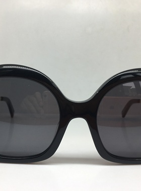 URSULA JORDILAND黑色板材大框太阳镜 女墨镜