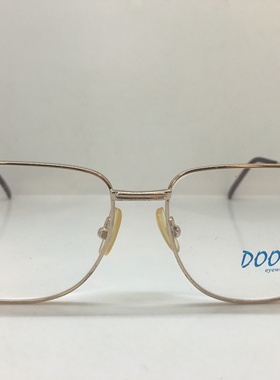 日单DOOS R1012金色合金方形大框眼镜架男女通用镜框