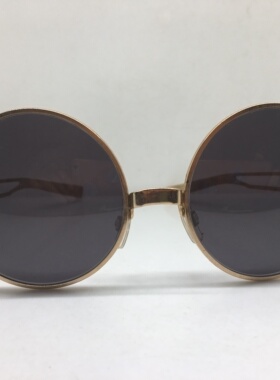 vintage cool-ray七八十年代金色圆框太阳镜墨镜