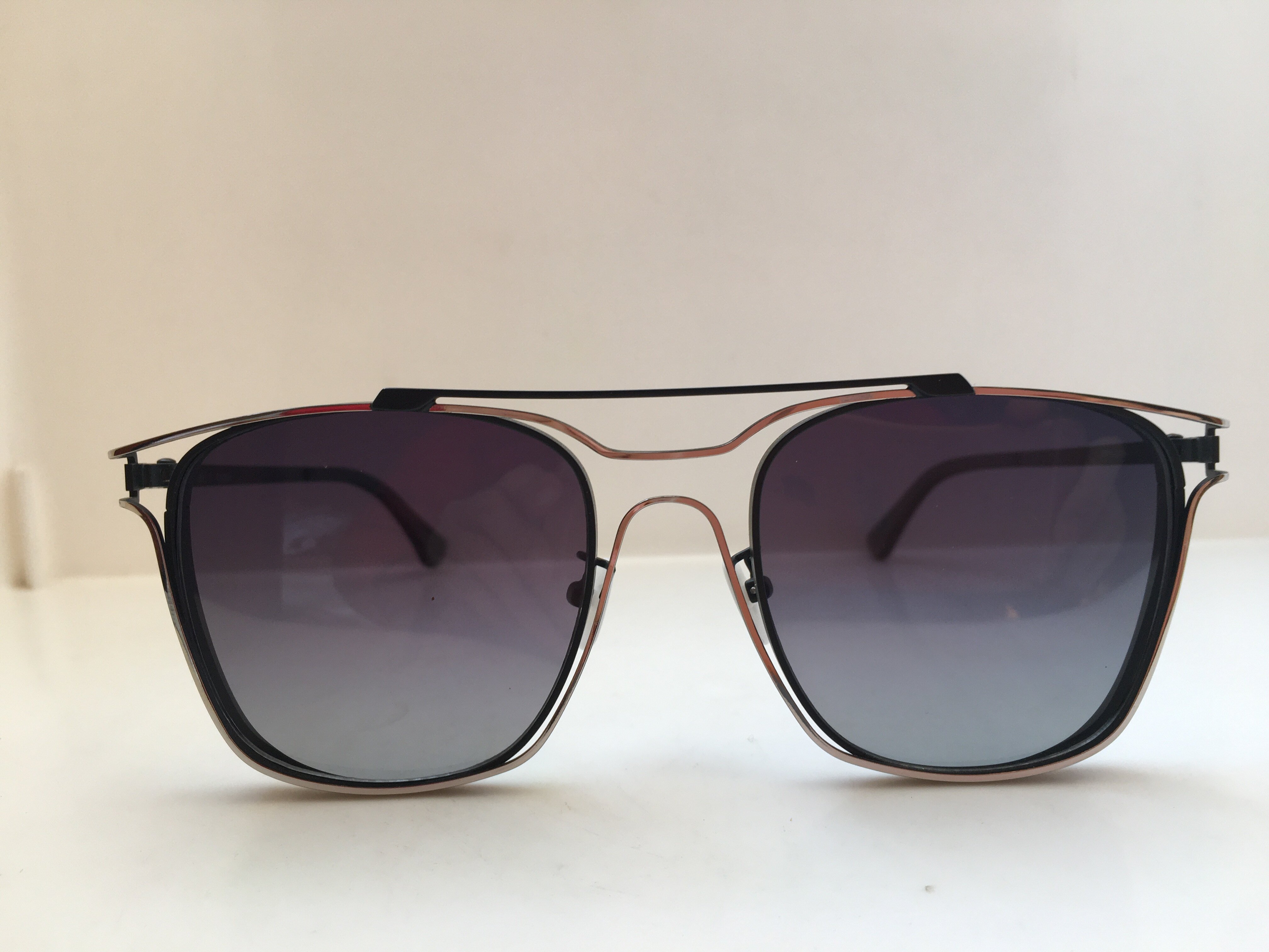 MK by Mike Nuosl 银色黑色合金方框太阳镜墨镜