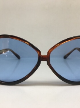 vintage70年末 超宽大框女个性 复古眼镜太阳镜 玻璃镜片