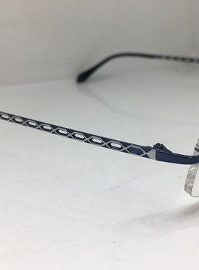 Guy laroche蓝色钛合金无框眼镜架近视框架