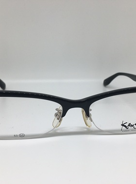 KANSAI YAMAMOTO KY6007黑色板材框眉线框眼镜架近视眼镜框