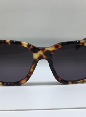 WARBY PARKER Everett235 玳瑁色手工板材方形太阳眼镜架通用墨镜