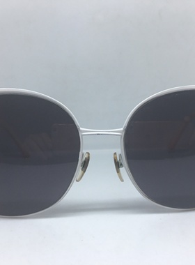 vintage80年代白色GG2681大框 女太阳镜墨镜意大利产