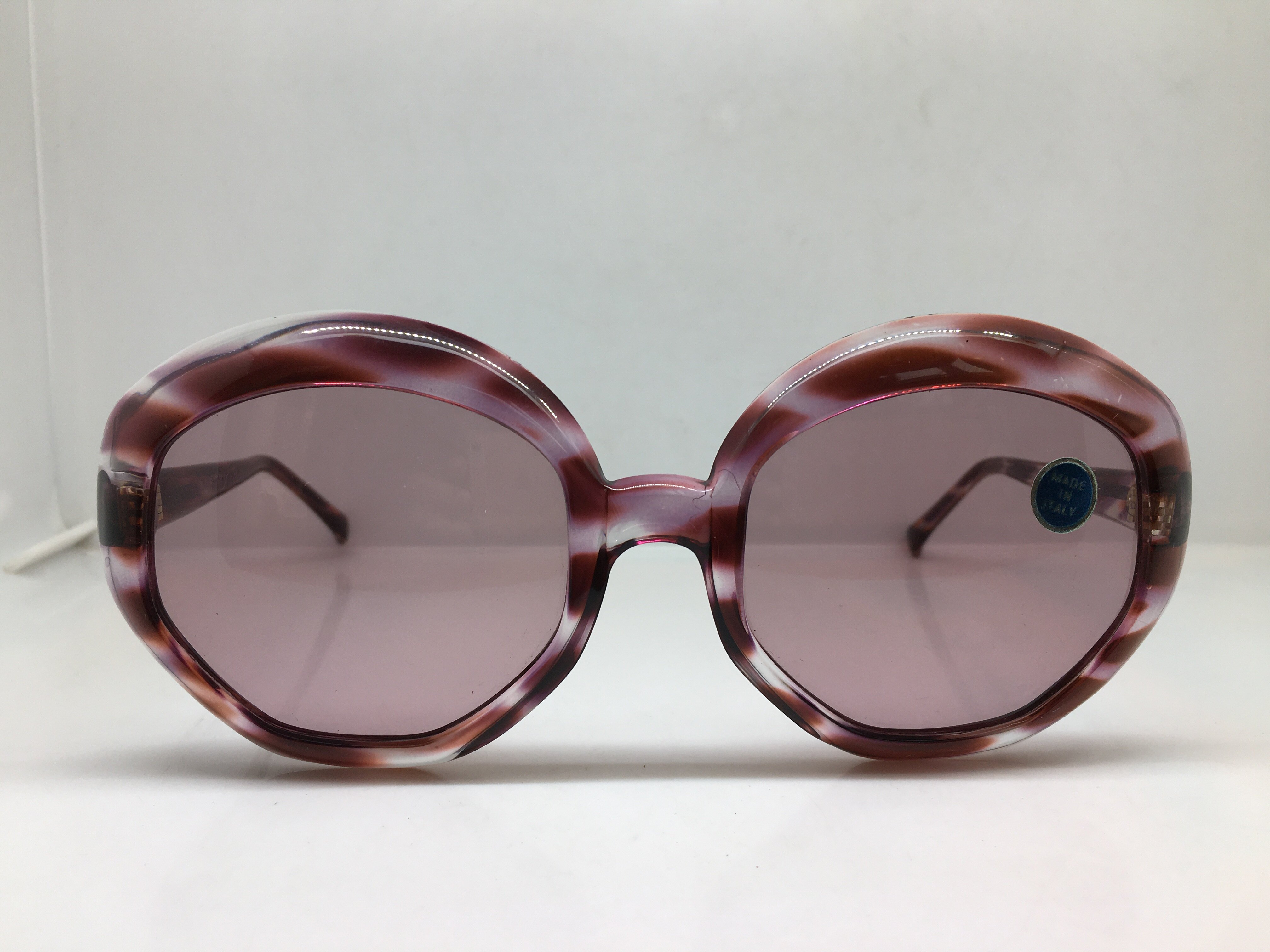 Vintgae 70年代O.Friulana 手工板材大框太阳镜意大利产玻璃镜片