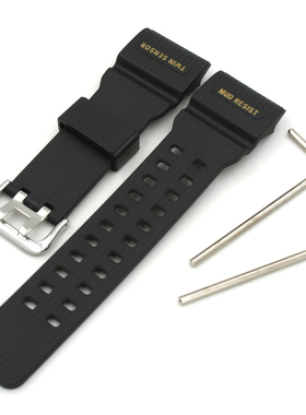 适配卡西欧小泥王表带GG-1000/GWG-100/GSG-100原装款式橡胶表带