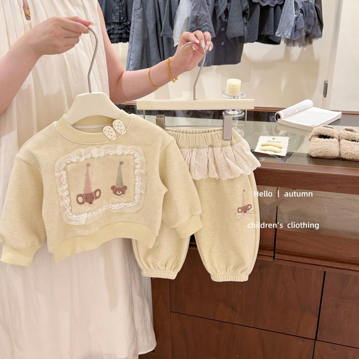 女童休闲加绒卫衣套装新款小童女宝宝加厚卫裤外套两件套洋气上衣,童装/婴儿装/亲子装,儿童运动套装,淘宝优惠券,粉丝福利购,淘宝优惠卷