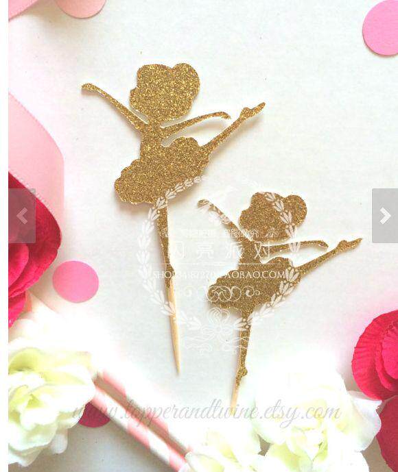 Ballet girl Cake Dessert The Little Princess birthday party Wedding decoration Dress up 10 Sticksin the Festive supplies/Gift , Dress supplies  category - from Buy2taobao.com to provide professional Taobao agent buy service