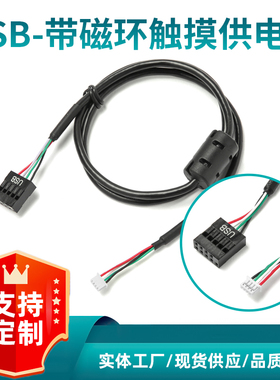 TP触摸屏内置线MX1.25-4P转杜邦2.54-4PUSB数据线4芯双屏蔽线材