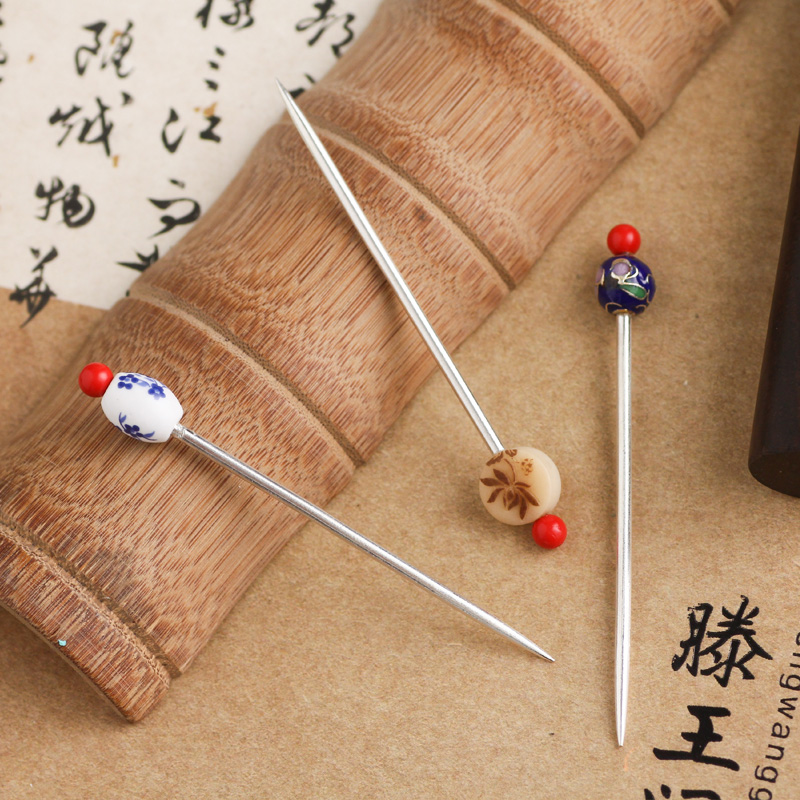 中式风筒装水果签珐琅银针密封罐