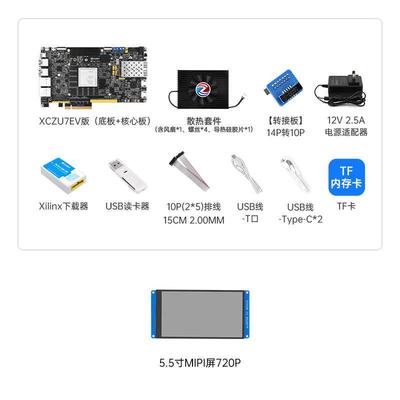 新款MPSoC P11开发板XCZU7EV FPGA Zynq UltraScale+包邮