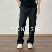 零压感 垂感长裤 弹力腰秋冬西裤 抗皱直筒休闲裤 男士 TONGSIR