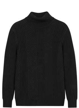 G家秋冬季男士毛衣时尚黑色潮流保暖羊毛高领毛衫针织衫10091/A4