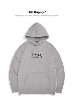 商场同款~2024秋季男士连帽卫衣休闲时尚图案运动纯棉上衣P1219/